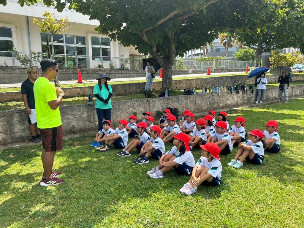 長田小学校運動場かけっこ教室