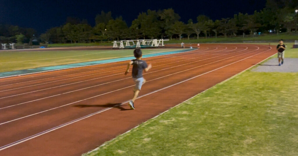 黄金の森陸上競技場Sprintジム練習日