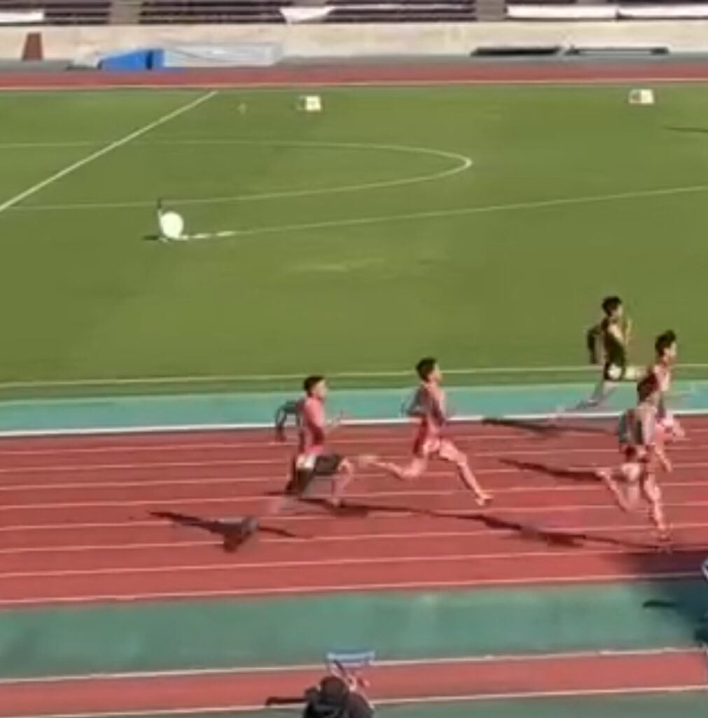 秋季記録会100m走