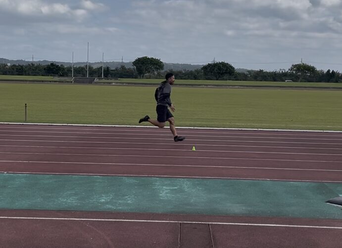 読谷陸上競技場　合トレ